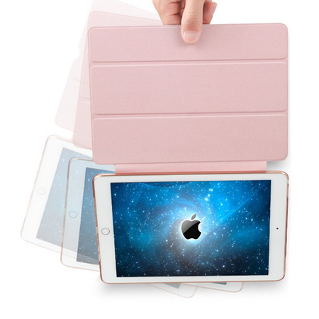 Etui D-Pro Smart Cover Case pokrowiec obudowa z klapką do Apple iPad Mini 1/2/3 (2012/2013/2014) (Różowy)