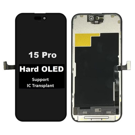 Wyświetlacz LCD ekran dotyk digitizer do Apple iPhone 15 Pro (Hard OLED) (Wymienny IC)