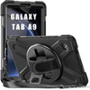 D-Pro 360 Armor Strap Case etui pancerne z uchwytem na rękę i paskiem na ramię do Samsung Galaxy Tab A9 8.7" (X110/X115) (Czarne)