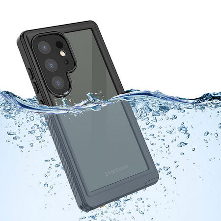 Etui D-Pro 360° Waterproof Case IP68 obudowa wodoodporna wodoszczelna pancerna do Samsung Galaxy S24 Ultra (Black)