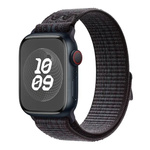 Nylonowy pasek opaska sportowa do Apple Watch 1/2/3/4/5/6/7/8/9/10/SE/Ultra 1/2 44/45/46/49mm (Czarny)