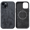 Etui Sancore Alcantara® oryginalna włoska tkanina zamszowa obudowa z magnesem MagSafe iPhone 14 (Graphite Black)