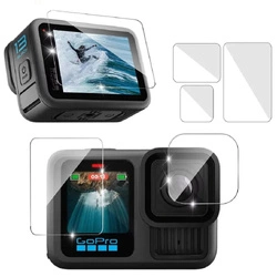 Szkło hartowane EX Pro Glass ochronne na obiektyw wyświetlacze LCD do kamer GoPro Hero 13 Black (3 szt.)