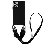 Etui D-Pro Crossbody XL obudowa pasek smycz zawieszka na ramię szyję iPhone 15 Pro (Czarny)