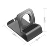 Stojak D-Pro Aluminium Night Stand Podstawka do Apple Watch 1/2/3/4/5/6/7/8/9/10/SE 1/2/Ultra 1/2 (Szary)