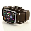 Pasek skórzany szeroki Dundee Band vintage do Apple Watch 1/2/3/4/5/6/7/8/9/SE/ Ultra 1/2 42/44/45/49mm (Brązowy)