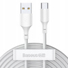 Kabel Baseus zestaw USB do USB-C QC PD 40W 150cm (2 szt.) (Biały)