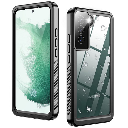 Etui D-Pro 360° Waterproof Case IP68 obudowa wodoodporna wodoszczelna pancerna do Samsung Galaxy S22 (Czarny)