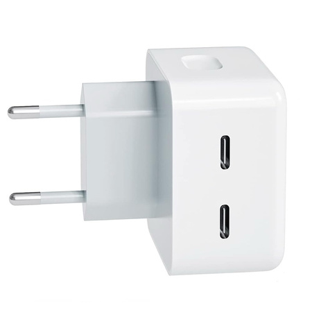 Ładowarka zasilacz sieciowy MFC 2x USB-C PD dwa porty 35W do Apple iPad iPhone