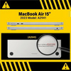 Etui Hard Case obudowa do Apple MacBook Air 15 M2 (A2941) / M3 (A3114) / M4 (A3241) (Czarny Mat)