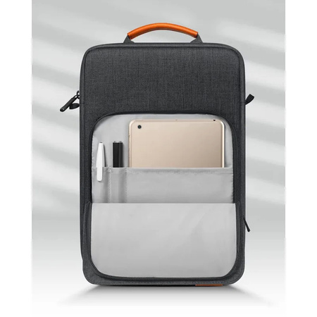 Torba D-Pro Vertical Oxford Bag etui pokrowiec futerał miękki z rączkami do laptopa Dell HP Lenovo Apple MacBook 13-14" (Grafitowy)