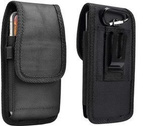 Kabura pionowa D-Pro Holster Oxford etui do paska na telefon do 7.2 Cala (rozm. XXL) (Czarny)