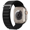 Pasek opaska sportowa D-Pro Alpine Loop pasek opaska do Apple Watch 1/2/3/4/5/6/7/8/9/10/SE/Ultra 42/44/45/49mm (Czarny)