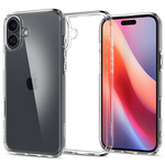 Etui Spigen Ultra Hybrid Case obudowa mocna wzmacniana iPhone 16 (Crystal Clear)