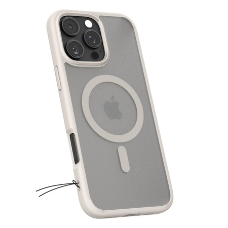 Etui Spigen Ultra Hybrid Case MagSafe obudowa mocna wzmacniana iPhone 16 Pro (Frost Natural Titanium)