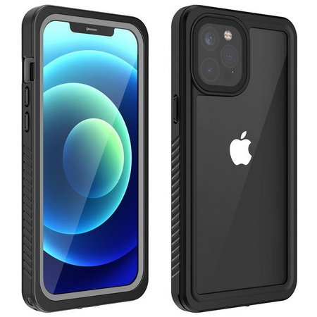 Etui D-Pro 360° Waterproof Case IP68 obudowa wodoodporna wodoszczelna pancerna do iPhone 11 Pro Max (Czarny)