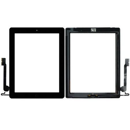 Digitizer dotyk szyba ekran dotykowy do Apple iPad 3/4 (A1403 A1416 A1430 A1458 A1459 A1460 (Czarny)