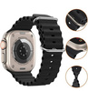 Pasek opaska sportowa D-Pro Ocean Loop do zegarka Apple Watch 1/2/3/4/5/6/7/8/SE/Ultra 42/44/45/49mm (Czarny)