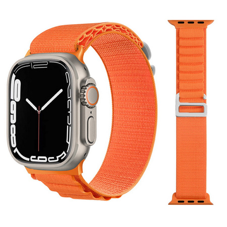 Pasek opaska sportowa D-Pro Alpine Loop pasek opaska do Apple Watch 1/2/3/4/5/6/7/8/9/10/SE 38/40/41/42mm (Orange)