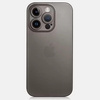 D-Pro Air Ultra Slim Minimal PP Case 0.4mm bardzo cienkie matowe minimalistyczne etui do iPhone 15 Pro Max (Titanium Gray)