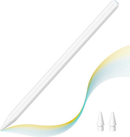 Rysik Stylus Pencil 2 Generacji z magnetycznym ładowaniem bezprzewodowym do Apple iPad Mini 6 (2021) / Air 4/5 (2020/2022) / Pro 11" 1/2/3/4 Gen. (2018/2020/2021/2022) / Pro 12.9" 3/4/5/6 Gen. (2018/2020/2021/2022)