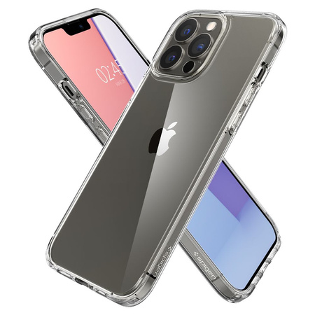 Etui Spigen Ultra Hybrid Case obudowa mocna wzmacniana iPhone 13 Pro Max (Crystal Clear)