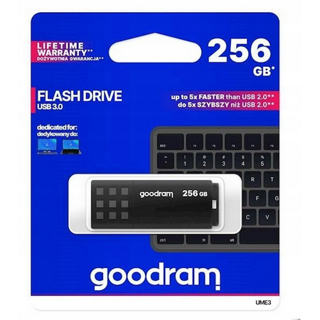 Pendrive GOODRAM UME3 USB 3.2 Flash Drive szybki odczyt 60MB/s pamięć 256GB