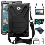 D-Pro 360 Armor Strap Case etui pancerne z uchwytem na rękę i paskiem na ramię Samsung Galaxy Tab A 10.1 T580/585/587 (Black)