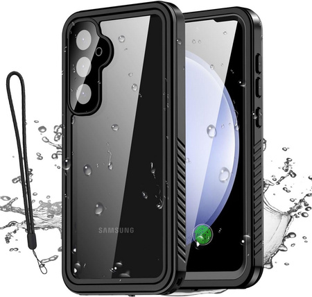 Etui D-Pro 360° Waterproof Case IP68 obudowa wodoodporna wodoszczelna pancerna do Samsung Galaxy S23 FE (Czarny)