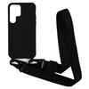 Crossbody Silicone Case XL Strap etui z paskiem na ramię do Samsung Galaxy S24 (Black)