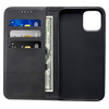 Etui D-Pro Flip Cover Wallet Case z klapką magnetyczną portfel iPhone 13 Pro Max (Czarny)