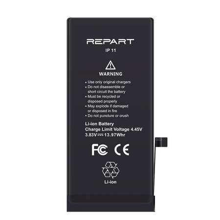 Bateria REPART Prime większa pojemność 3650mAh do Apple iPhone 11