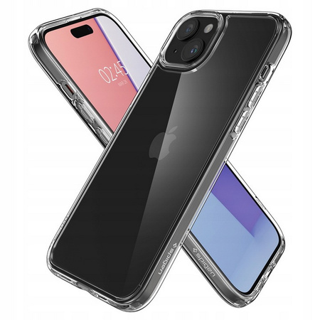 Etui Spigen Ultra Hybrid Case obudowa mocna wzmacniana iPhone 15 (Crystal Clear)