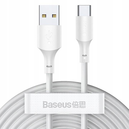 Kabel Baseus zestaw USB do USB-C QC PD 40W 150cm (2 szt.) (Biały)