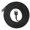 Kabel Baseus Cafule przewód mocny szybki nylonowy oplot USB-A do Lightning QC 3.0 200cm  (Czarny)