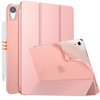 Etui D-Pro Smart Cover Case pokrowiec obudowa z klapką do Apple iPad Mini 6/7 (2021/2024) (Różowy)