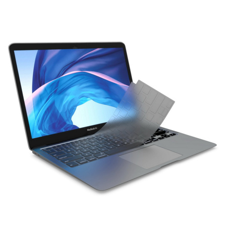 Osłona silikonowa nakładka na klawiaturę do MacBook Pro 14 A2442 A2779 / Pro 16 A2485 A2780 / Air 13 M2 A2681 2022 / Air 15 M2 A2941 (2023) (EU) (Przezroczysty)