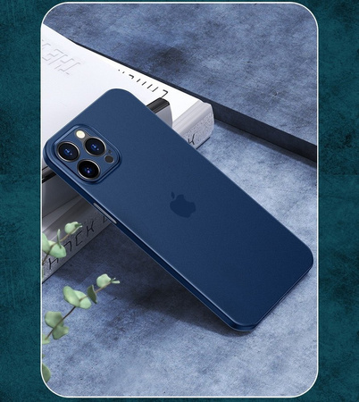 Etui D-Pro Air PP Case 0.4mm ultra cienkie najcieńsze minimalistyczne matowe iPhone 13 (Czarny)