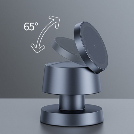 Ładowarka indukcyjna MFC Mushroom Lamp 15W szybka bezprzewodowa magnetyczna stacja MagSafe do Apple Watch / iPhone / AirPods (Szara)