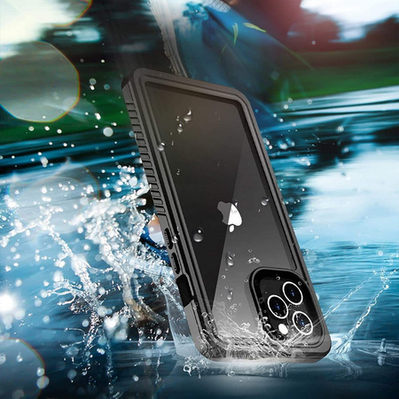 Etui D-Pro 360° Waterproof Case IP68 obudowa wodoodporna wodoszczelna pancerna do iPhone 11 Pro Max (Czarny)