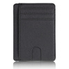 Portfel D-Pro RFID Black Cross Card Wallet płaski cienki etui na karty dokumenty (Czarny)