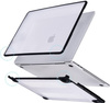 Hard Case TPU+PC etui obudowa MacBook Air 15 A2941 2023 (Matte Clear+Black Edge)