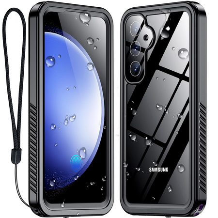 Etui D-Pro 360° Waterproof Case IP68 obudowa wodoodporna wodoszczelna pancerna do Samsung Galaxy S23 FE (Czarny)