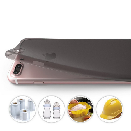 Etui D-Pro Air PP Case 0.4mm ultra cienkie najcieńsze minimalistyczne matowe iPhone 7/8 Plus (Czarny)