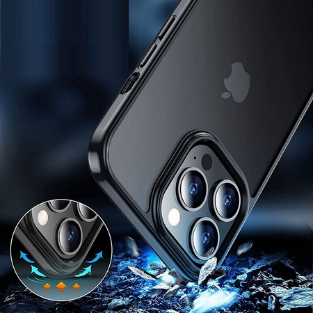 Etui D-Pro Matte Hybrid obudowa matowa do iPhone 14 Pro Max (Czarny)