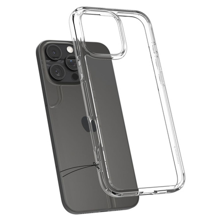 Etui Spigen Ultra Hybrid Case obudowa mocna wzmacniana iPhone 16 Pro (Crystal Clear)