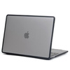 Hard Case TPU+PC etui obudowa MacBook Air 15 A2941 2023 (Matte Clear+Black Edge)