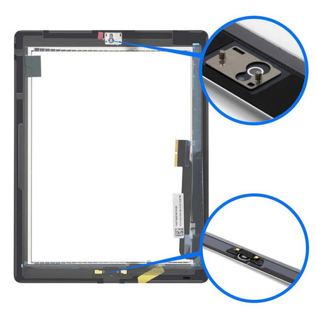 Digitizer dotyk szyba ekran dotykowy do Apple iPad 3/4 (A1403 A1416 A1430 A1458 A1459 A1460 (Czarny)