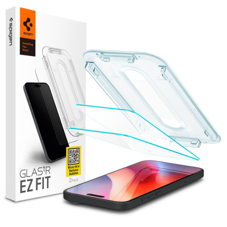 Spigen Ez-Fit Glass szkło hartowane do iPhone 16 Pro Max (2 szt.) (Clear)