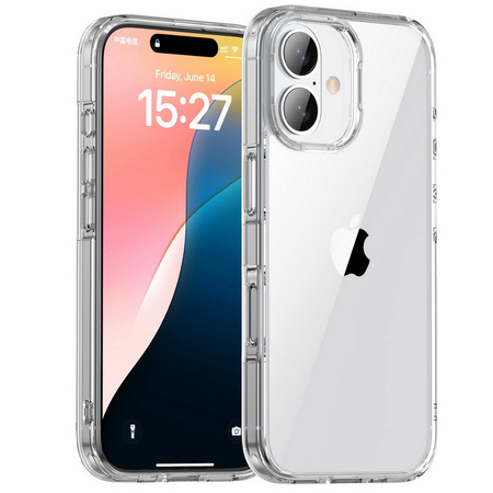 Etui D-Pro Quartz Crystal obudowa wzmacniana do iPhone 16 (Przezroczysty)